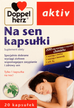 DOPPELHERZ,kapsułki Na sen, suplement diety,przód