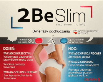2 BE SLIM,suplement diety wspomagający odchudzanie,przód