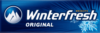 WRIGLEY'S WINTERFRESH,guma do żucia w drażetkach, o smaku miętowym i mentolowym, bez cukru,przód