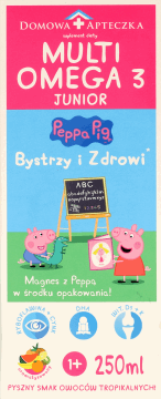 DOMOWA APTECZKA,syrop Multi Omega-3 Junior, suplement diety,przód