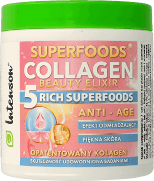 INTENSON,Superfoods Collagen Beauty Elixir koktajl kolagenowy,przód
