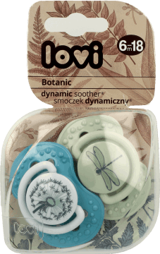 LOVI,smoczek silikonowy, dynamiczny, 6-18m,przód