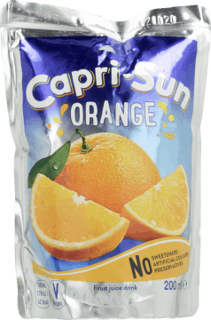 CAPRI-SUN,napój pomarańczowy,przód