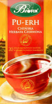 BIFIX,chińska herbata czerwona Pu-Erh,przód