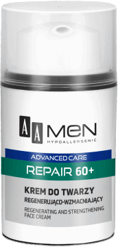 AA MEN,regenerujący krem wzmacniający dla mężczyzn na dzień i na noc, repair 60+,kompozycja-1