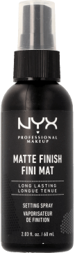 NYX PROFESSIONAL MAKEUP,spray utrwalający makijaż nr 01, Matte Finish,przód