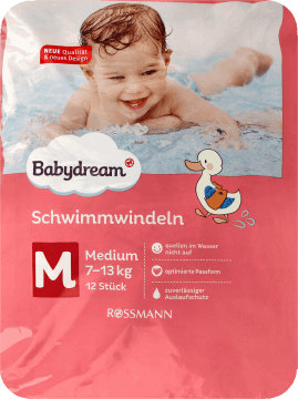 BABYDREAM,pieluszki do pływania dla dzieci Medium, 7-13 kg,przód