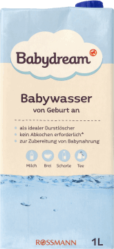 BABYDREAM,woda dla niemowląt niegazowana,przód