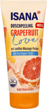 ISANA,peeling pod prysznic Grapefruit Love,przód