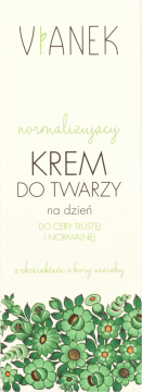 VIANEK,krem do twarzy normalizujący, cera tłusta i normalna, na dzień,przód