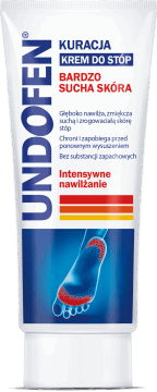 UNDOFEN,krem do stóp Intensywne nawilżenie, bardzo sucha skóra,przód