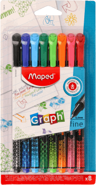 MAPED,kolorowe pisaki o precyzyjnej końcówce,przód