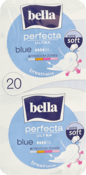 BELLA,podpaski higieniczne ze skrzydełkami, ultracienkie,przód