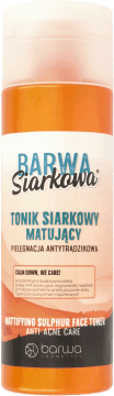 BARWA SIARKOWA,tonik siarkowy pielęgnacja antytrądzikowa,przód