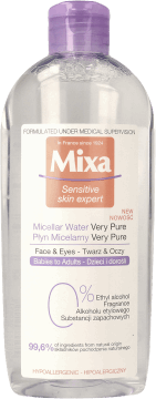 MIXA,płyn micelarny dla dzieci i dorosłych, twarz i oczy,przód