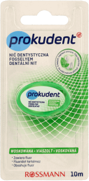 PROKUDENT,nić dentystyczna woskowana dł. 10 m,przód