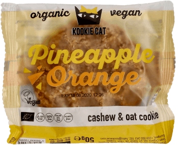 KOOKIE CAT,ciastko Pneapple & Orange,przód