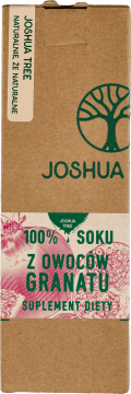 JOSHUA TREE,sok z owoców granatu, suplement diety,przód