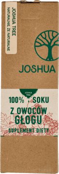 JOSHUA TREE,sok z owoców głogu, suplement doety,przód