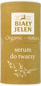 BIAŁY JELEŃ,serum do twarzy odżywiające,przód