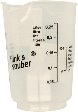 FLINK&SAUBER,pojemnik z miarką,przód