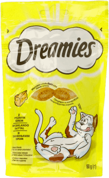 DREAMIES,przysmak dla kota z serem,przód