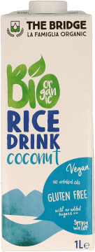 THE BRIDGE,ekologiczny napój ryżowy z kokosem, bez glutenu,przód