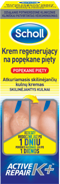 SCHOLL,krem do stóp na popękane pięty, regenerujący,przód