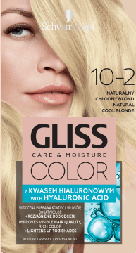 SCHWARZKOPF GLISS COLOR,farba do włosów trwała, nr 10-2 Naturalny Chłodny Blond,przód