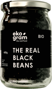 EKOGRAM,organiczna fasola czarna,przód