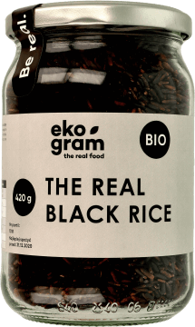 EKOGRAM,organiczny ryż czarny,przód