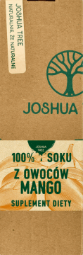 JOSHUA TREE,sok z owocu mango, suplement diety,przód