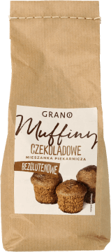 GRANO,mieszanka piekarnicza Muffiny Czekoladowe bezglutenowe,przód