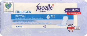FACELLE,wkładki higieniczne Normal,przód