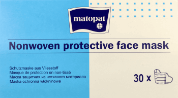 MATOPAT,maseczka ochronna włókninowa 3-warstwowa,przód