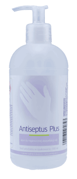 ANTISEPTUS,płyn do higienicznej dezynfekcji rąk,przód