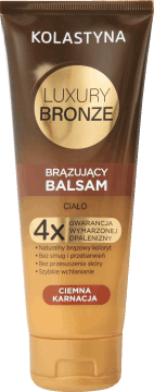 KOLASTYNA,balsam do ciała brązujący, do ciemnej karnacji,przód