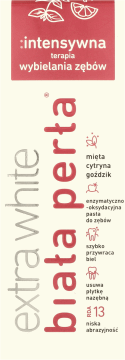 BIAŁA PERŁA,pasta wybielająca zęby,przód