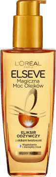 L'ORÉAL PARIS ELSEVE,eliksir do włosów odżywczy, z olejkami kwiatowymi, włosy suche,przód