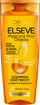 L'ORÉAL PARIS ELSEVE,szampon do włosów odżywczy, z olejkami kwiatowymi, włosy suche,przód