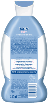 BOBINI,lipidowy szampon i płyn do kąpieli hypoalergiczny,tył