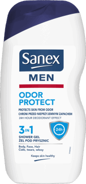 SANEX MEN,odświeżający żel pod prysznic, 3w1,przód