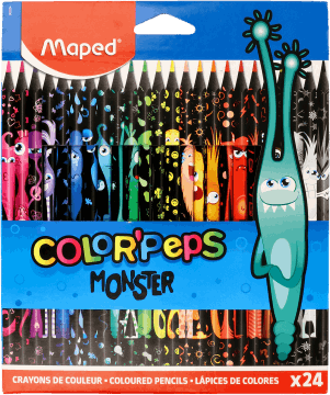 MAPED,kredki 24 kolory,przód