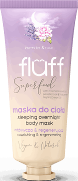 FLUFF,maska do ciała odżywcza i regenerująca, Lawenda i Róża,przód