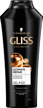 SCHWARZKOPF GLISS,szampon do włosów mocno zniszczonych,przód