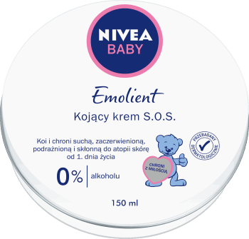 NIVEA BABY,krem kojący, S.O.S.,przód