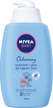 NIVEA BABY,ochronny szampon i płyn do kąpieli 2w1,przód
