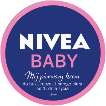 NIVEA BABY,krem do buzi, rączek i całego ciała od 1. roku życia,przód