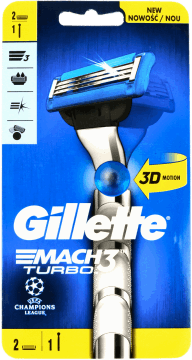 GILLETTE,maszynka do golenia + 2 wymienne wkłady,przód