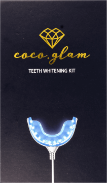 COCO GLAM,zestaw do wybielania zębów,przód